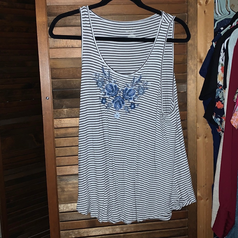 stretch striped tank